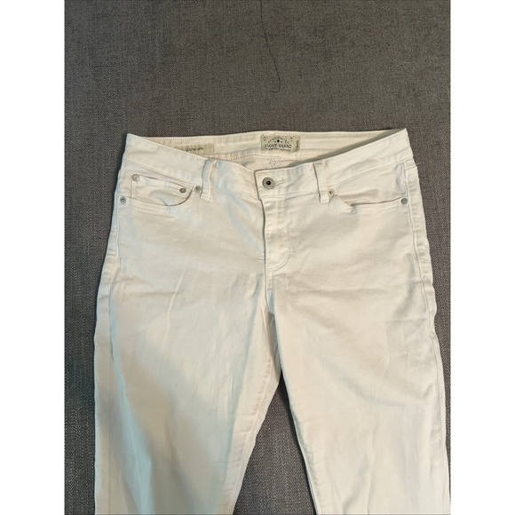 Lucky Brand Lolita Capri Jeans Women 10 White Stretch Preppy Comfortable - Picture 2 of 13